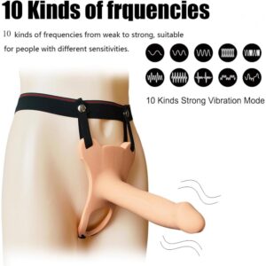 61DM9Cr-l1L._AC_SL1200_-1000x1000 Страпон силіконовий пустотілий USB з вібрацією